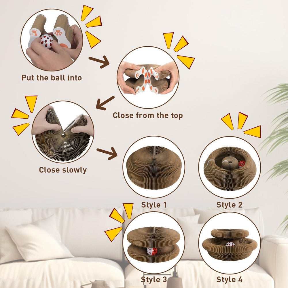 HivaolJoy Kitty Curls: diseño plegable para guardar fácilmente cuando no se usa