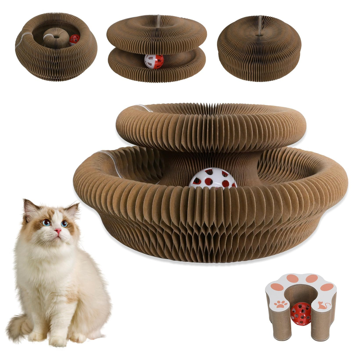HivaolJoy Kitty Curls: juguete interactivo para gato que estimula la mente y el juego