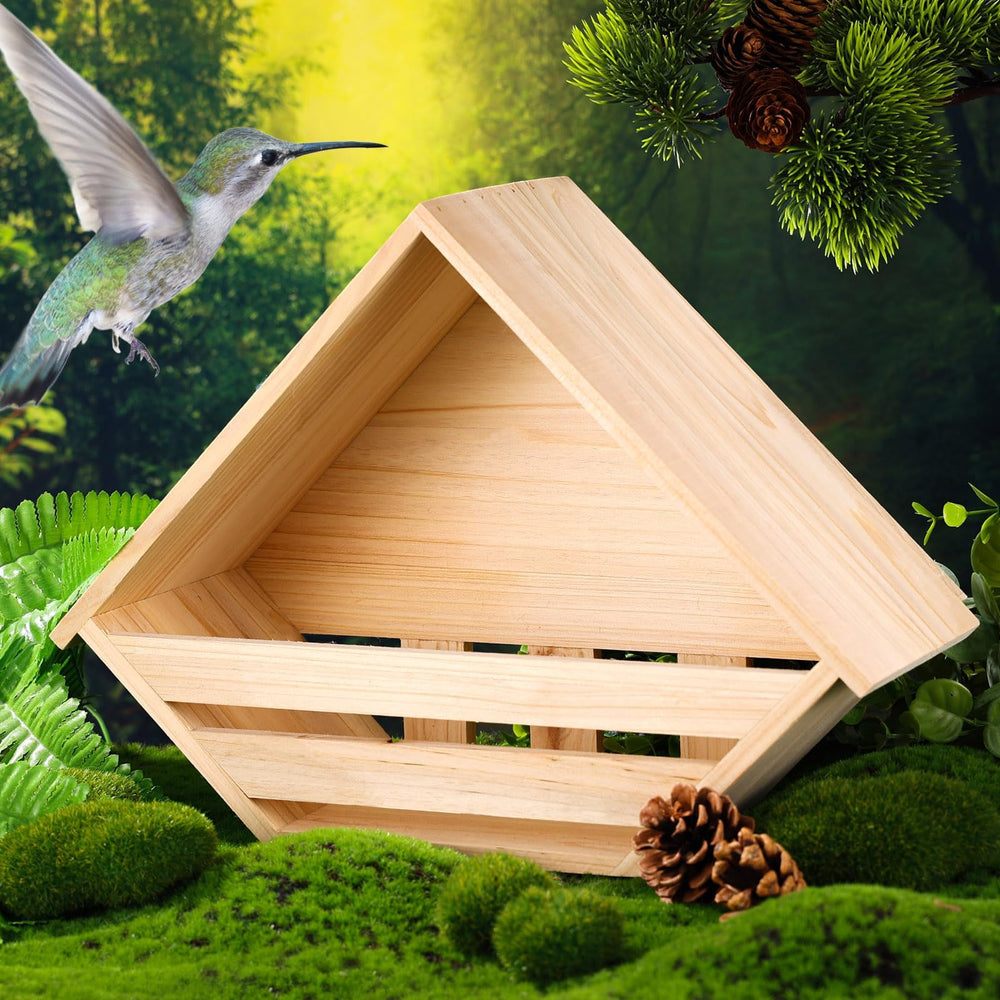 HIYZI caja-nido para pajaro madera rectangular, instalación rápida.