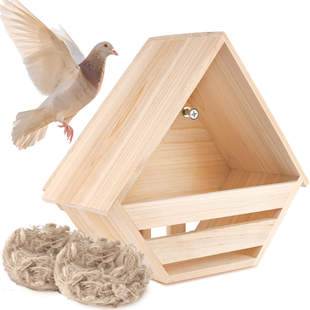 HIYZI caja-nido para palomas de madera, refugio seguro para el jardín.