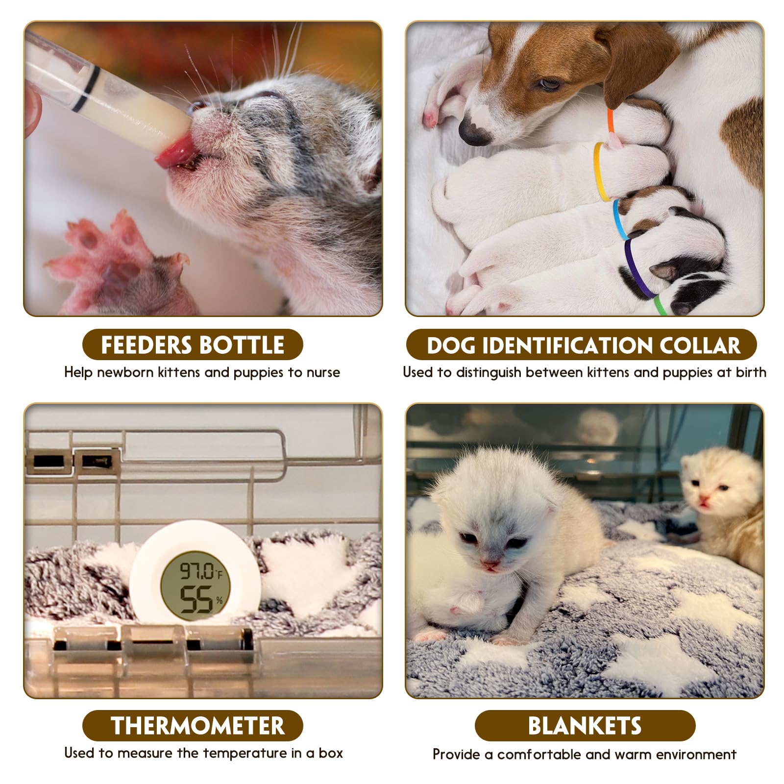 HKDQ iluminación de calor ajustable para mantener a los cachorros.