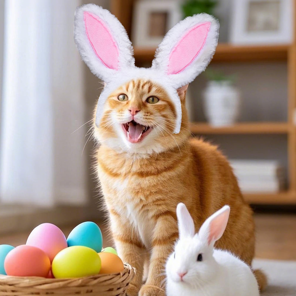 Hmxpls diadema Pascua para perro y gato, diseño adorable para eventos.