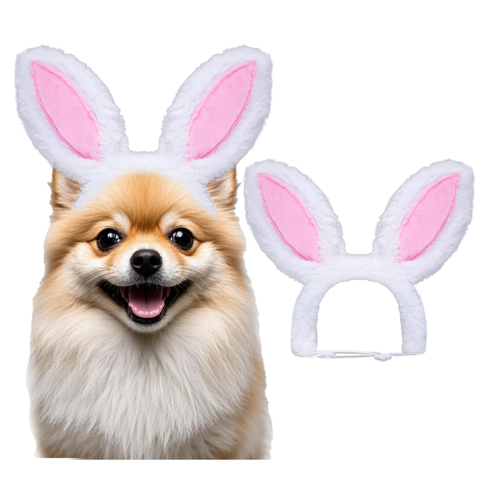 Hmxpls orejas conejo rosadas para perro, ideal para fotos de Pascua.