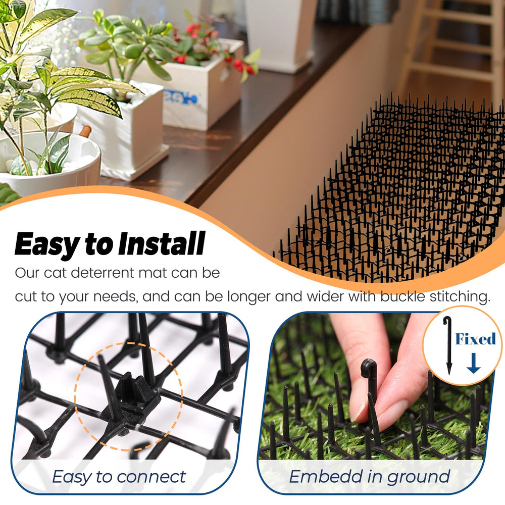 Protección de plantas con estera anti-gatos Hmyomina de 13 pies.