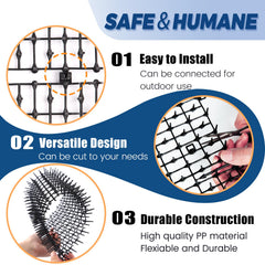 Uso interior y exterior de Hmyomina para evitar que las mascotas entren a áreas sensibles.