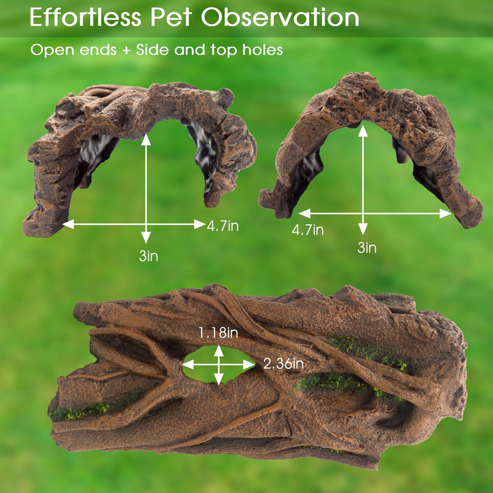 Hoeine escondite ball python, ideal para observar comportamiento sin molestar