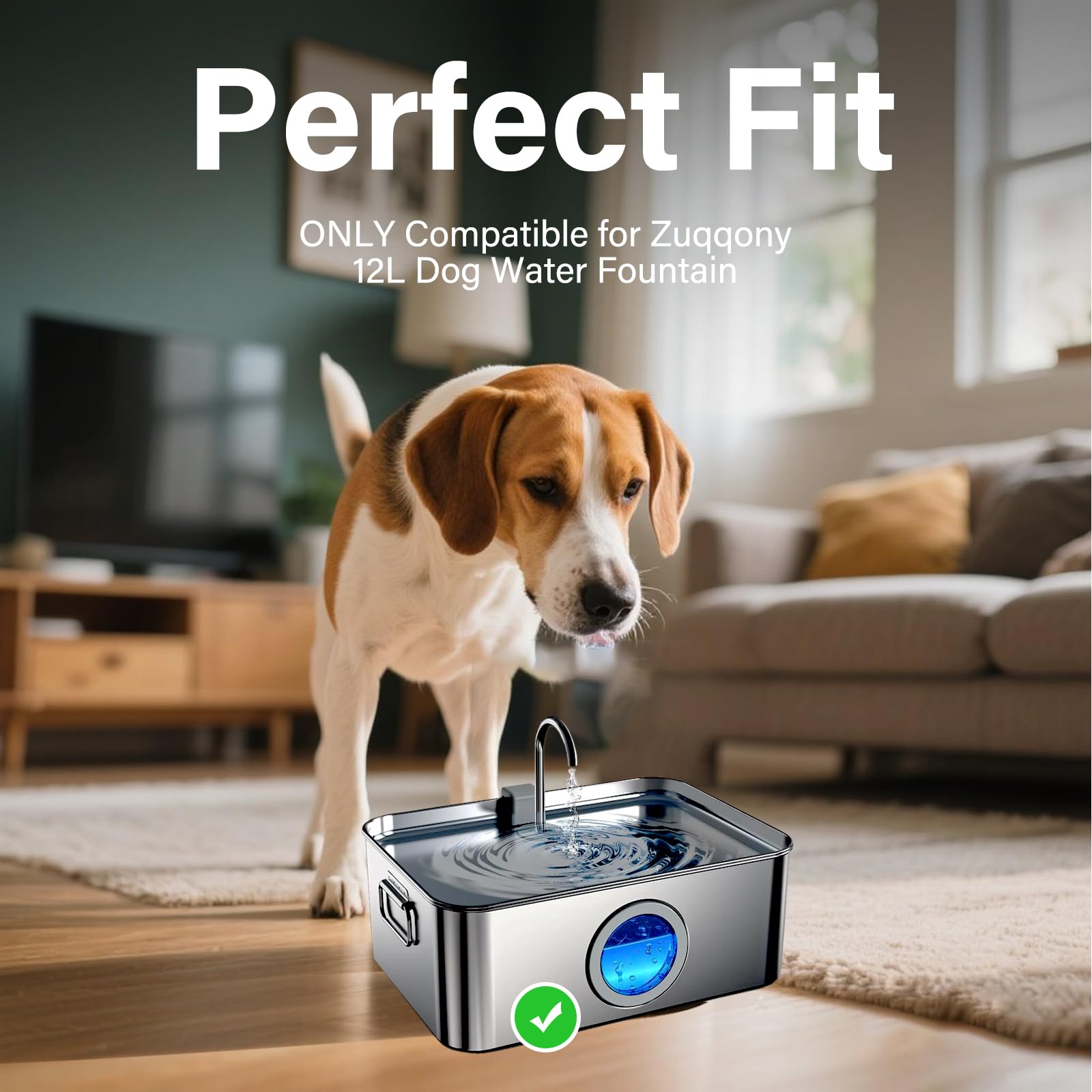 HOETEK agua fresca para perros con filtros y esponjas de calidad