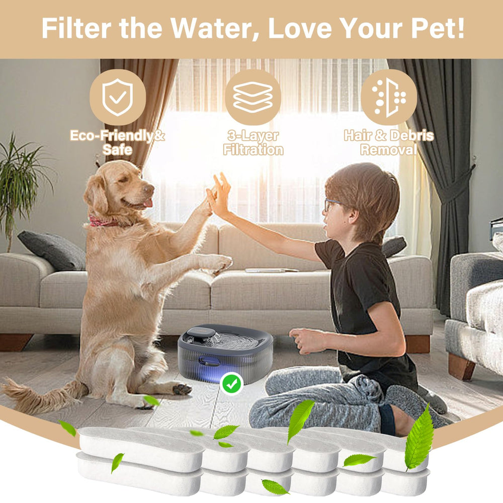 HOETEK paquete de 12 filtros para la fuente WOPET 6L, listos para usar