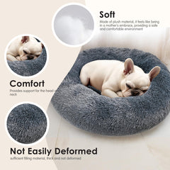 Cama donut lavable Hoewina, fácil limpieza y cuidado.