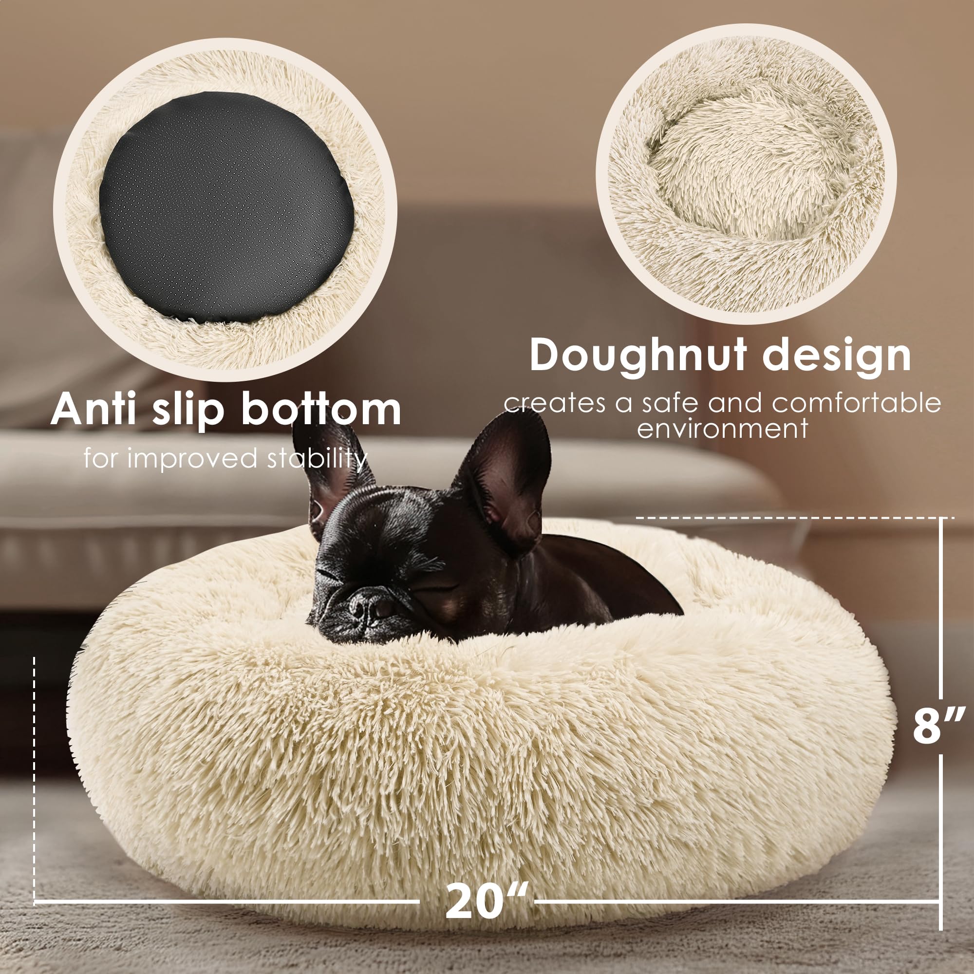 Hoewina Donut: tejido plush suave para acurrucarse y confort diario.