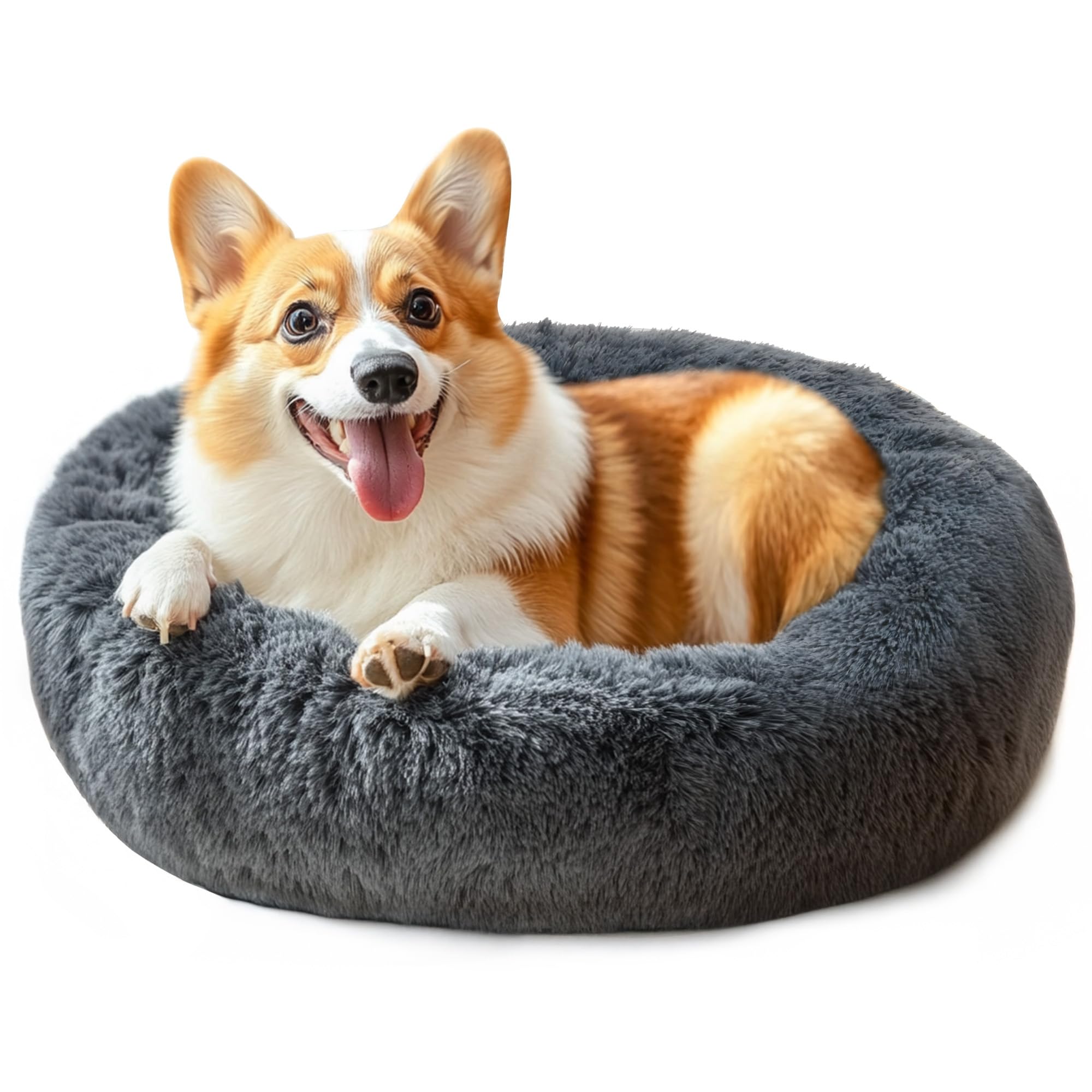 Cama Hoewina para perro grande 28 pulgadas, soporte para cabeza y cuello.