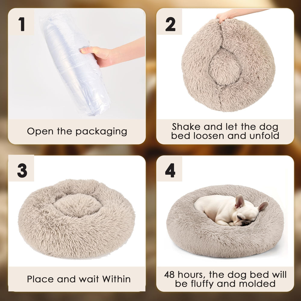 Hoewina cama para perro pequeño, lavado cómodo y fácil de mantener.