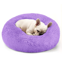 Hoewina cama perro pequeño, donut redonda, confort para dormir