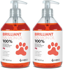 Hofseth BioCare Aceite salmón en botella para perros y gatos, brillo suave del pelaje.