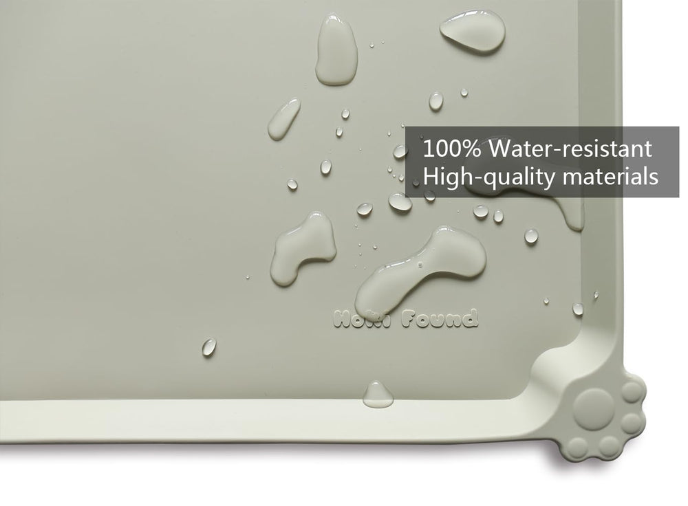 Superficie impermeable de Hoki Found se seca rápido y es apta para lavavajillas.