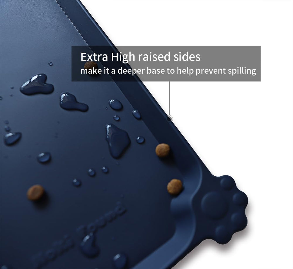 Hoki Found tapete de silicona impermeable, antideslizante para perros y gatos.