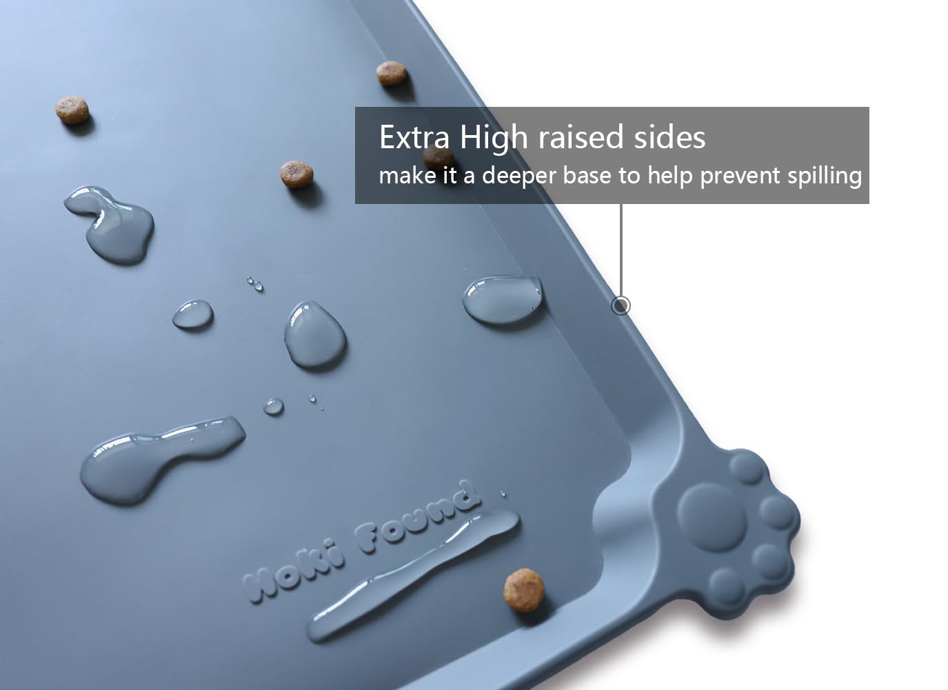 Tapete silicona para mascotas Hoki Found, impermeable y fácil de limpiar.
