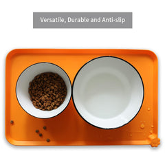 Tapis alimentaire silicone étanche Hoki Found, facile à nettoyer.