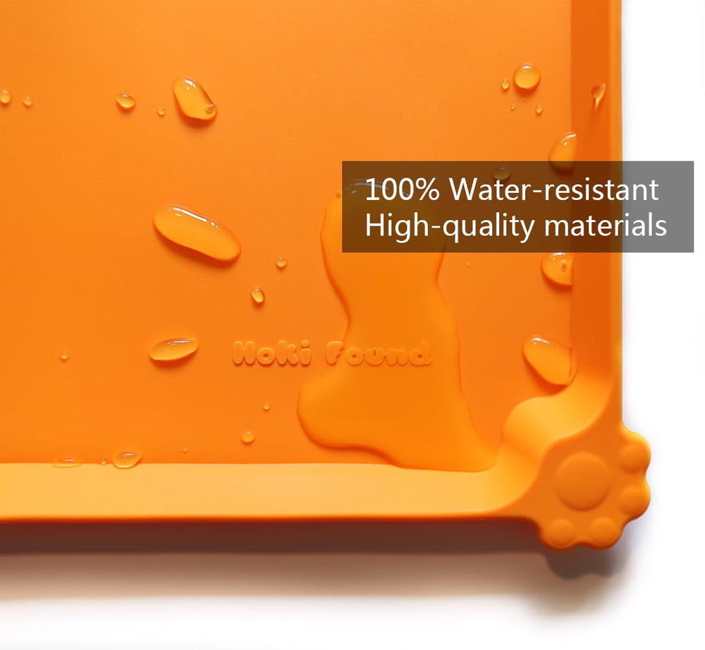 Tapis silicone anti-dérapant Hoki Found, bord surélevé pour contenir les déversements.