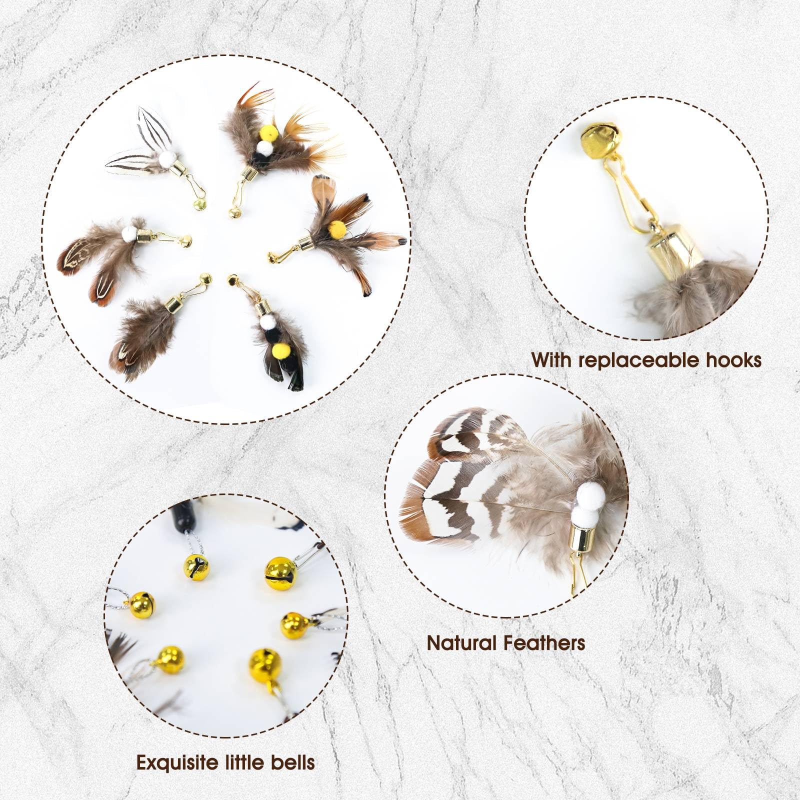 Plumas insectos en Hokoad, estilos variados para diversificar las sesiones de juego.