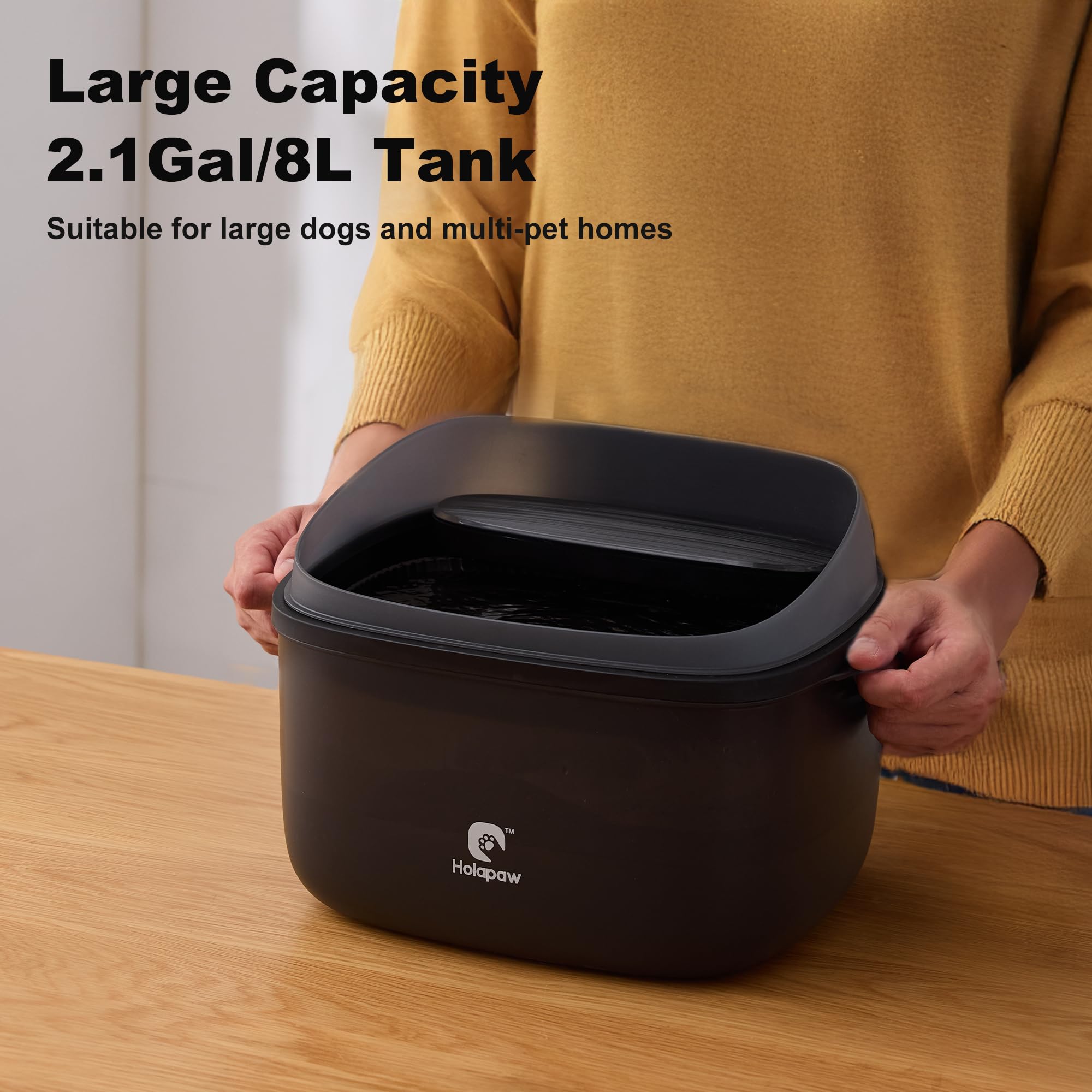 Sistema de filtración HOLAPAW de 4 capas para agua limpia.