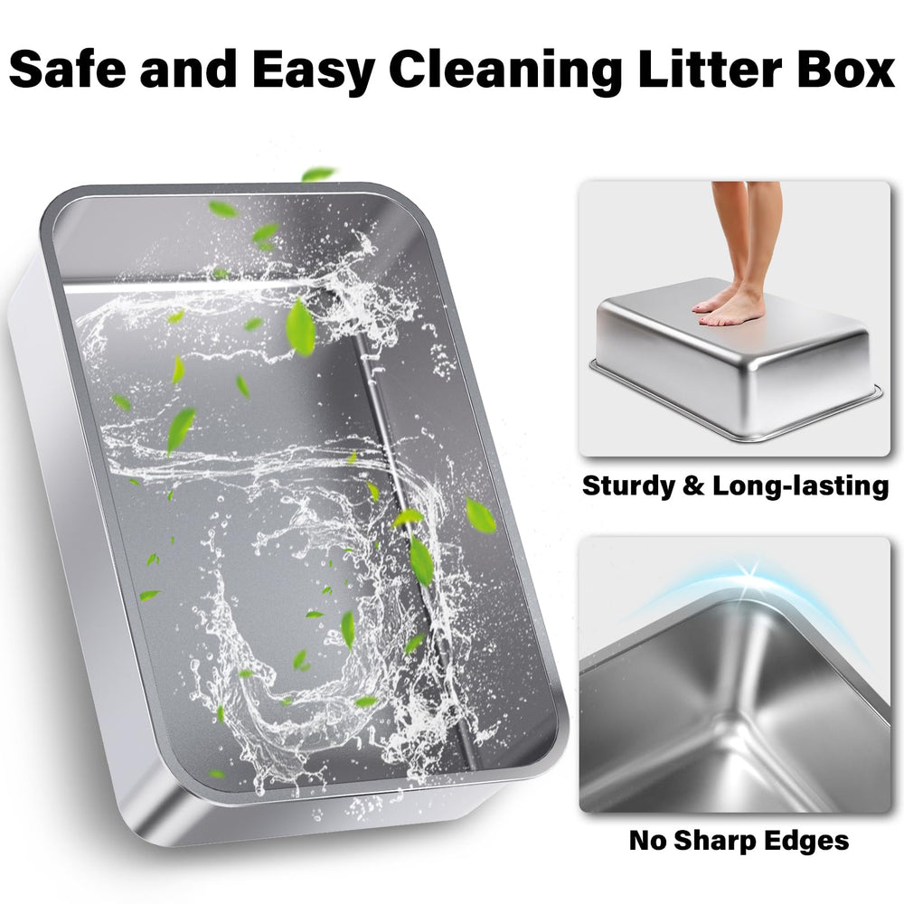Conjunto Holintan: caja, alfombrilla y pala para limpieza rápida.