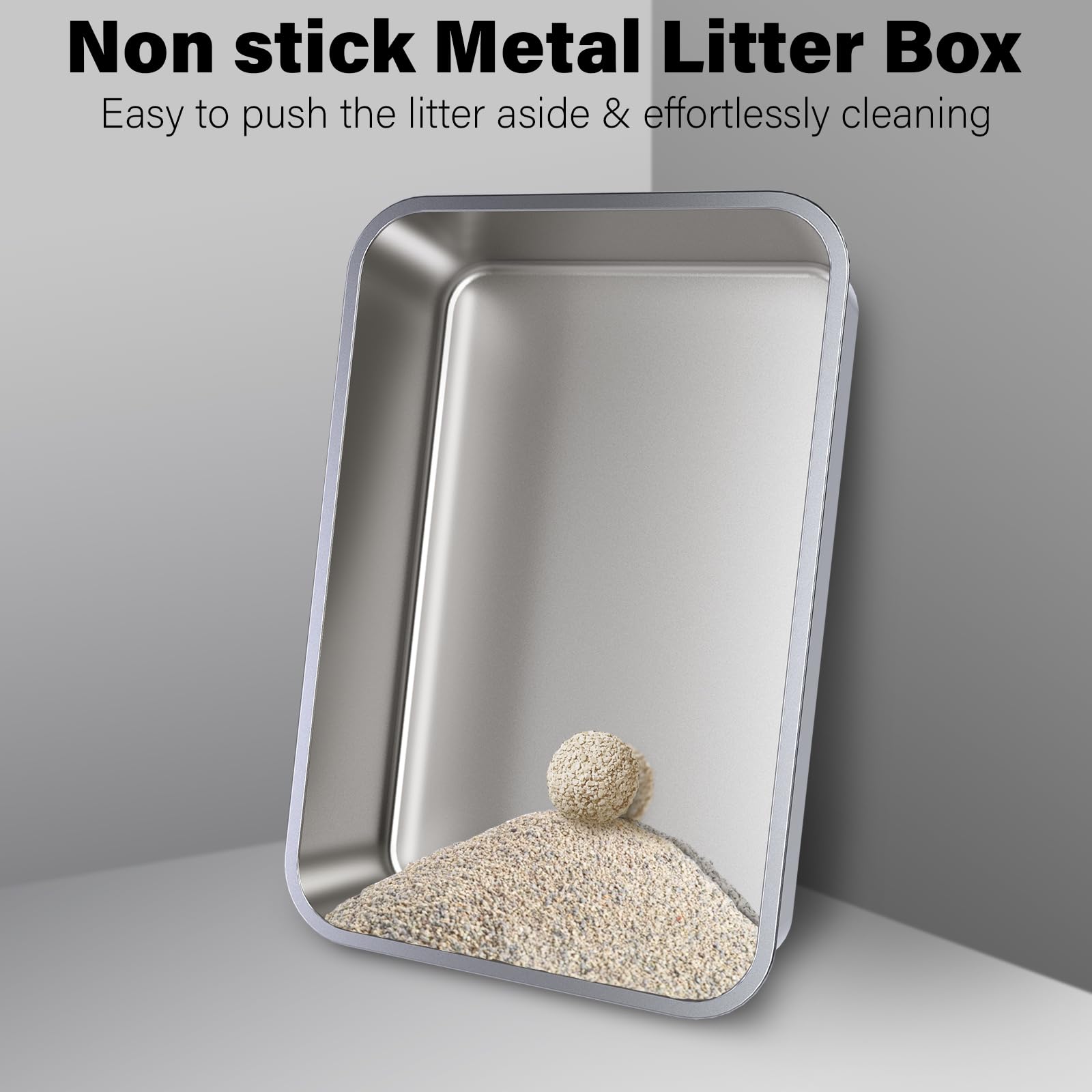 Holintan caja de arena de acero inoxidable, control de olores diario