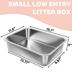Holintan caja de arena inoxidable sin olor en casa.