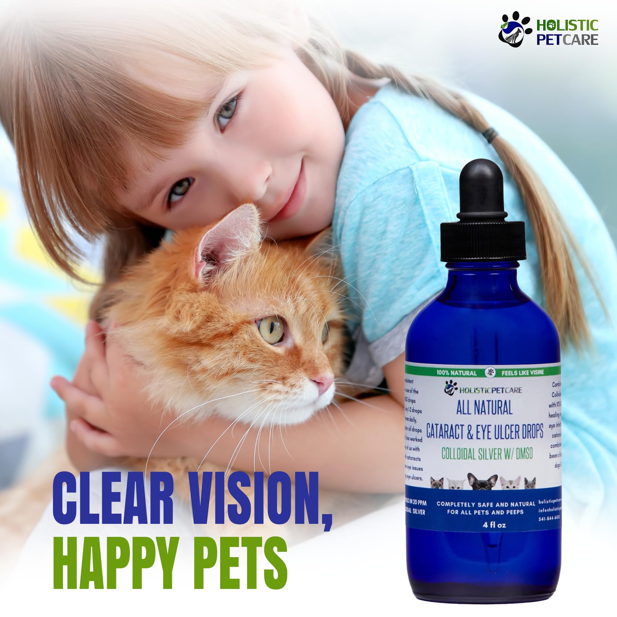 Holistic Pet Care, gotas de gran tolerancia, favorece la limpieza ocular diaria.