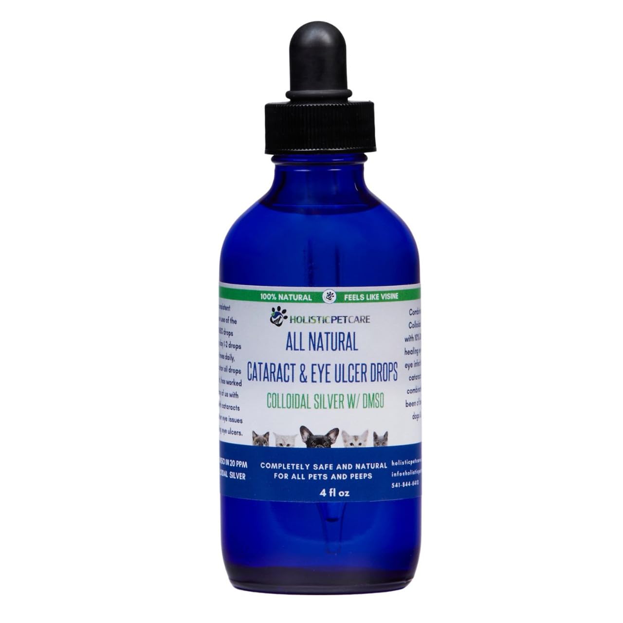 Holistic Pet Care, penetracion profunda en ojos irritados, uso diario suave.