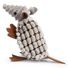Hollypet Armadillo peluche gris con sonido único para juego interactivo.