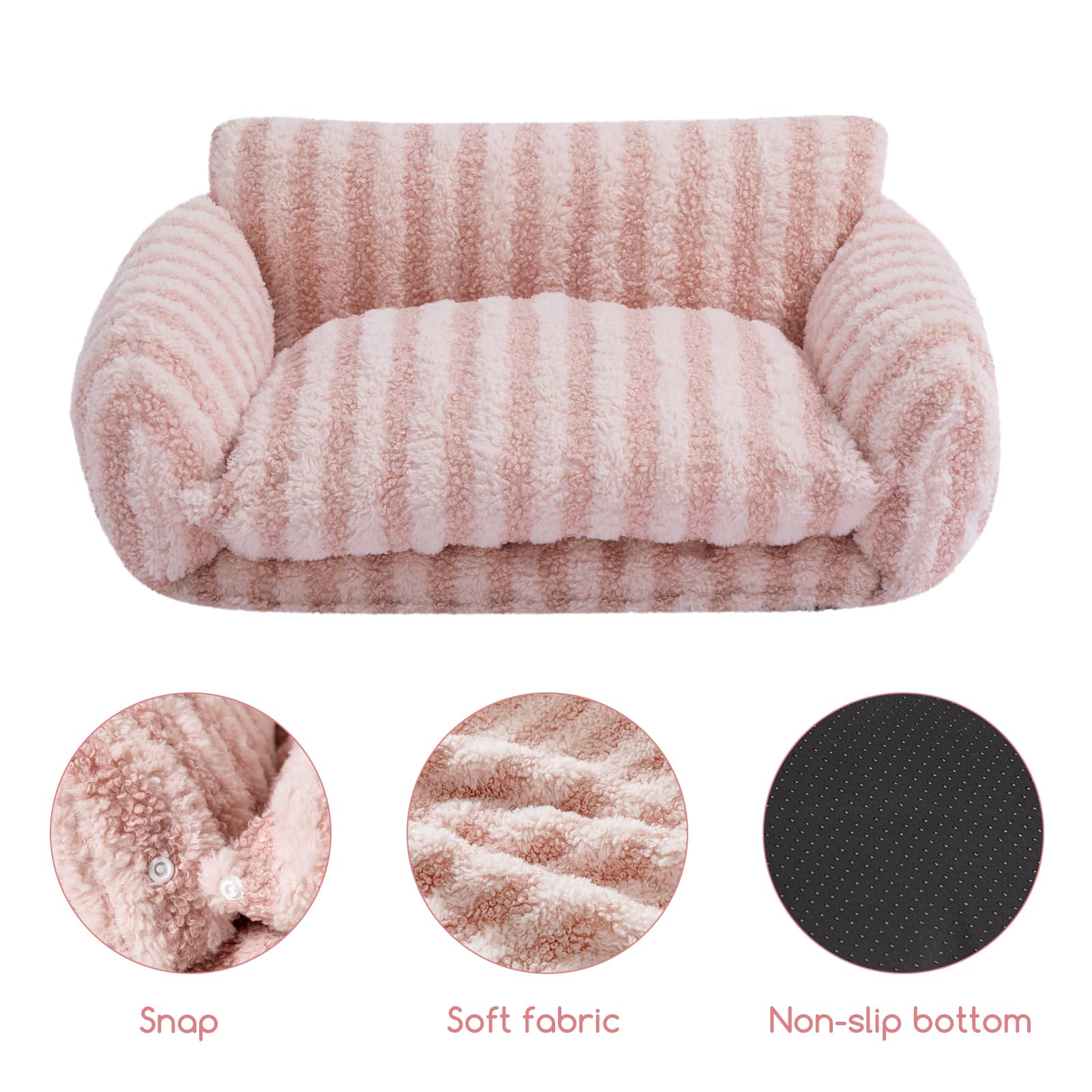Hollypet cama gato descanso cómodo: soporte ergonómico para articulaciones.
