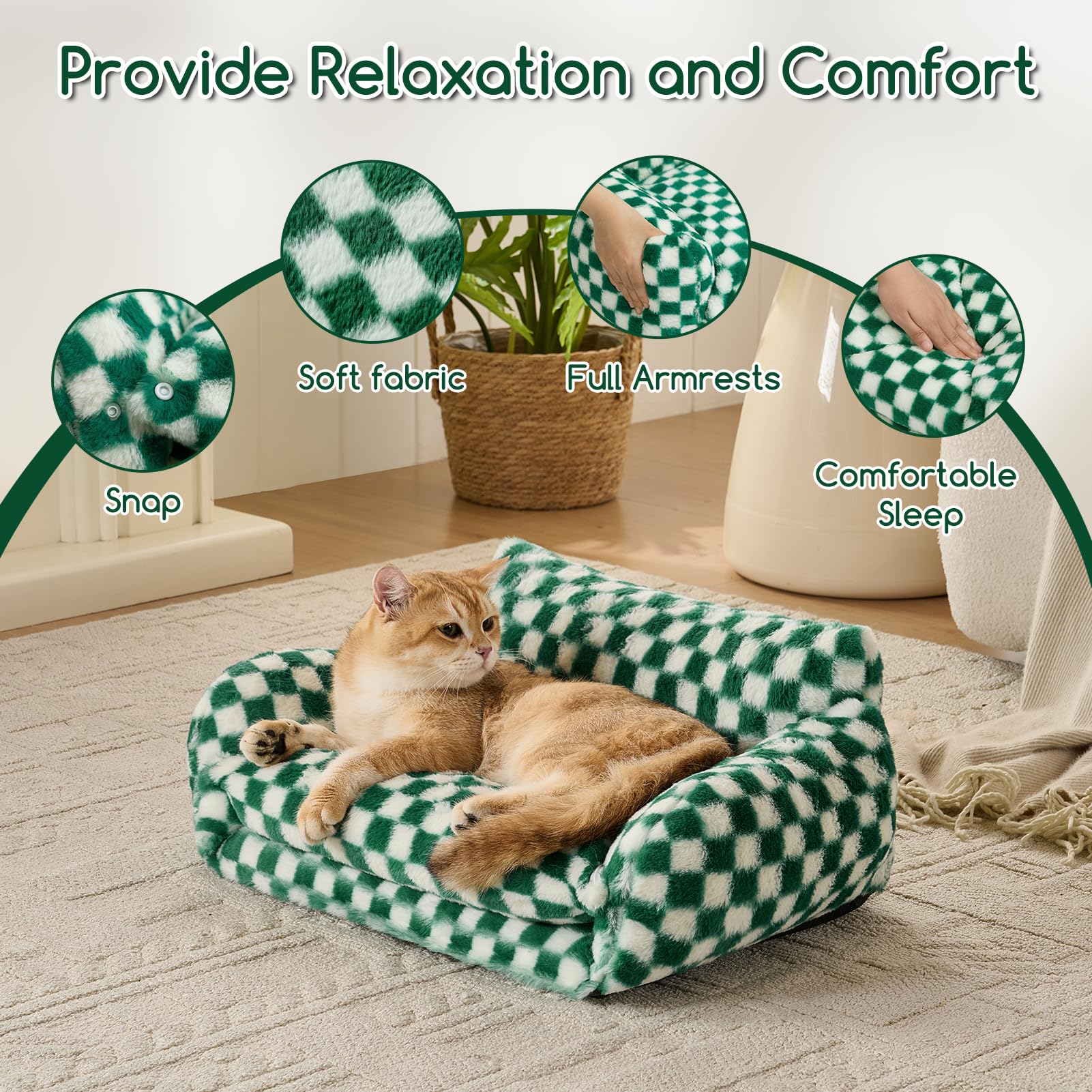 Versión S de Hollypet: cama más amplia para gatos o perros pequeños.