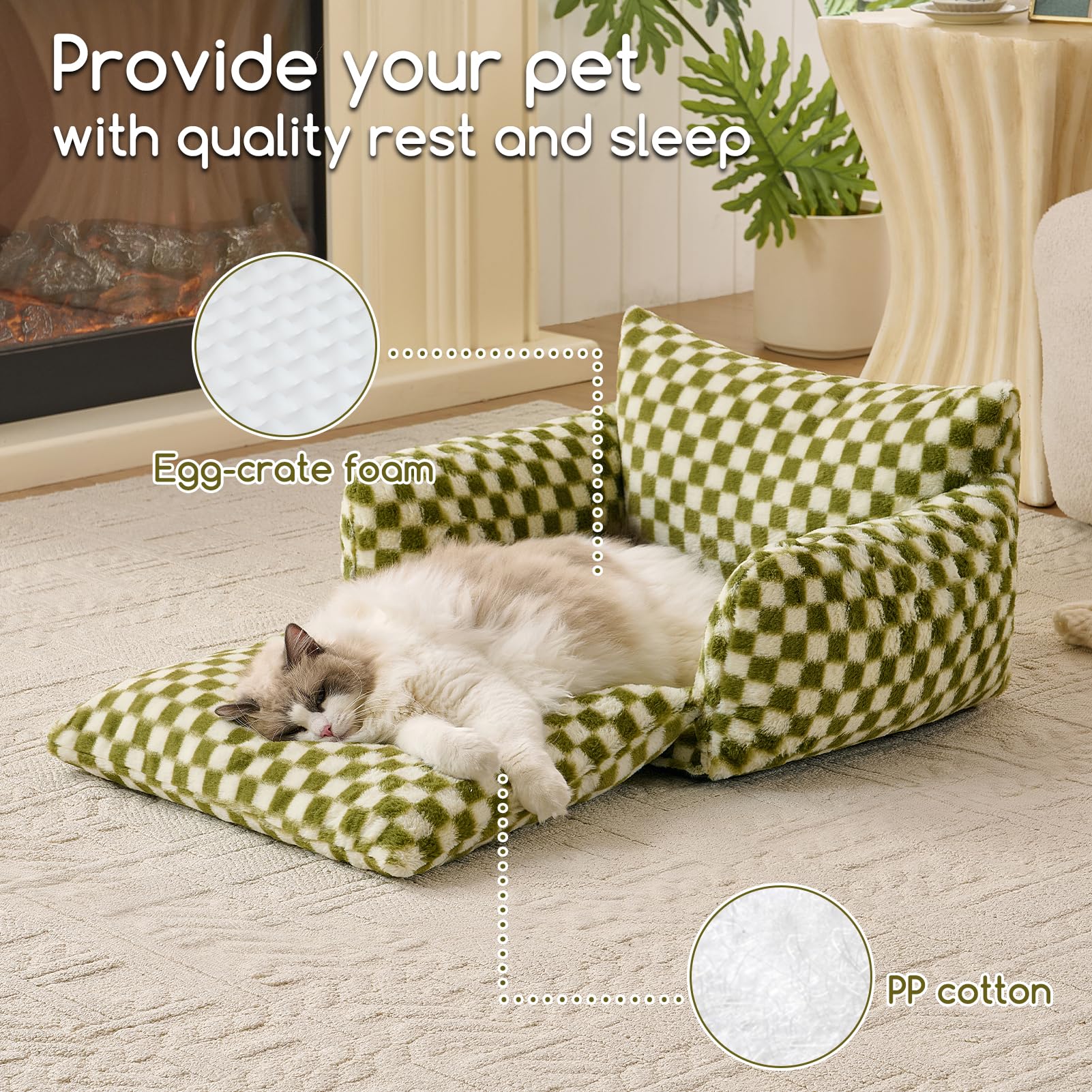 Hollypet cama tamaño XS para gatitos ligeros y curiosos