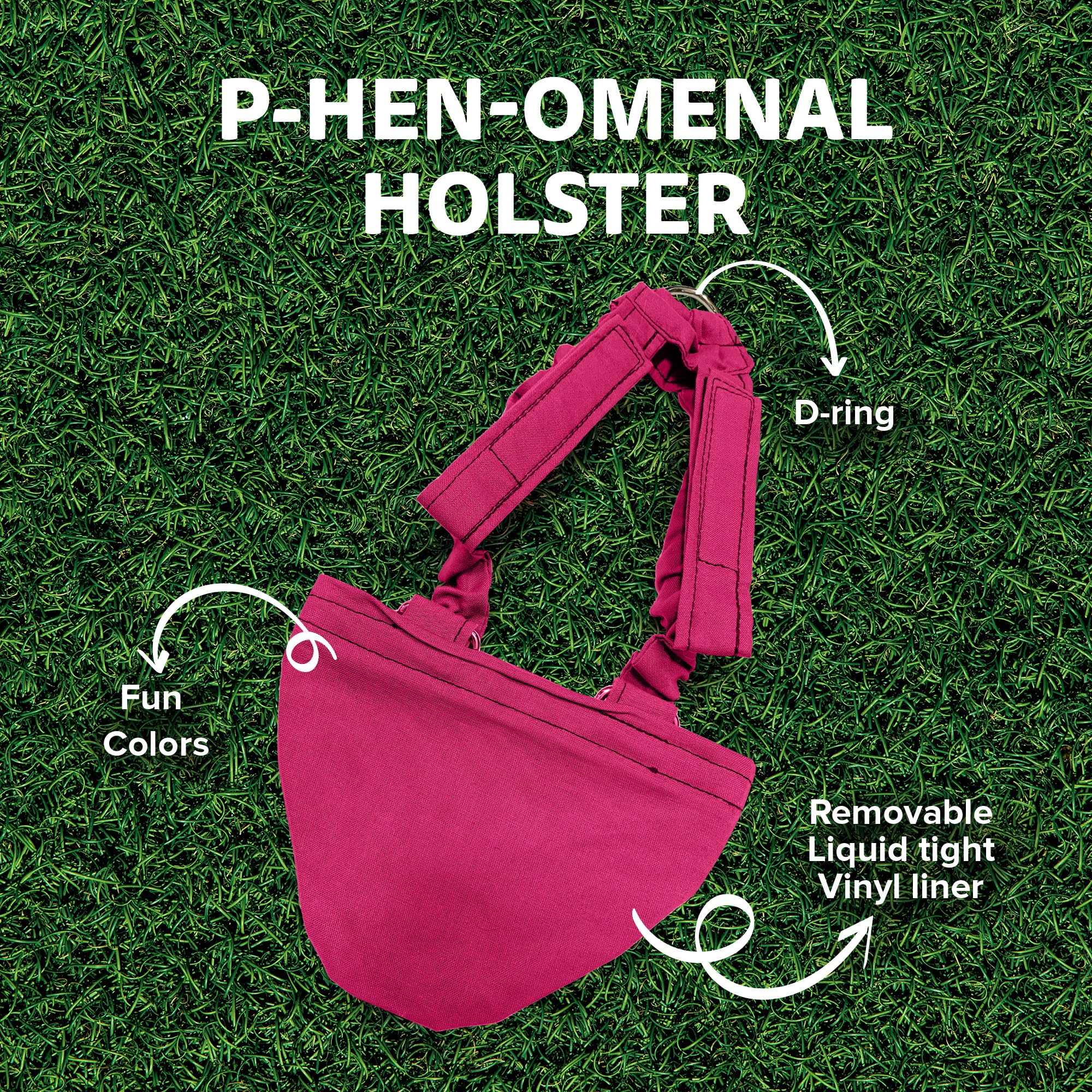 Holster Pañal Gallina Forro Vinil Removible: limpieza rápida.