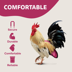 Holster pañal gallina rosa para uso interior y exterior con ajuste cómodo.