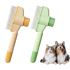 Holyenten peine-auto-limpieza pelo para mascotas y hogar, facilita eliminación de pelos