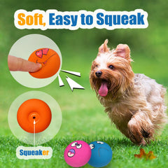 HOLYSTEED bola de látex para perro pequeño con rebote entretenido en suelo.