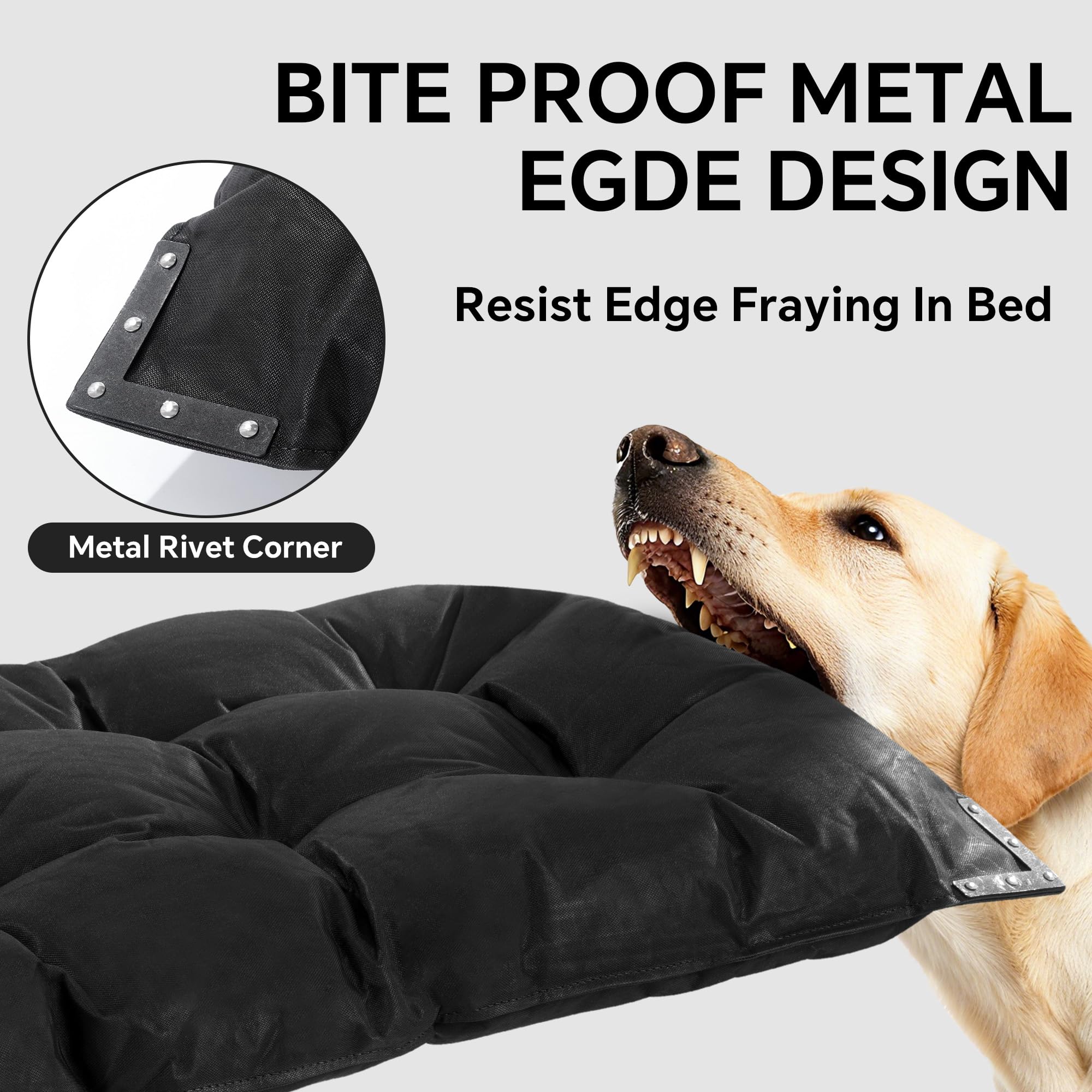 Cama para perro HOMBYS con forro impermeable interior para mantener seco.