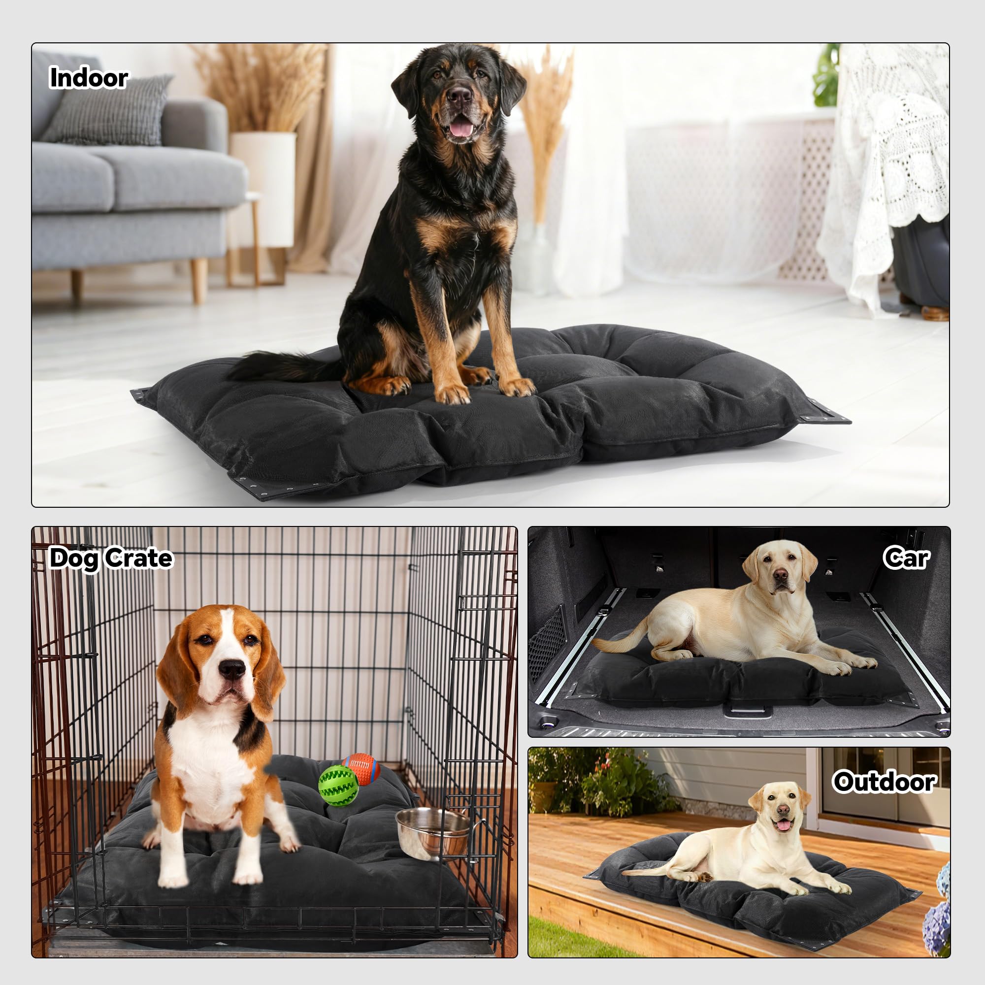 Uso versátil: cama HOMBYS para casa, coche o exterior.