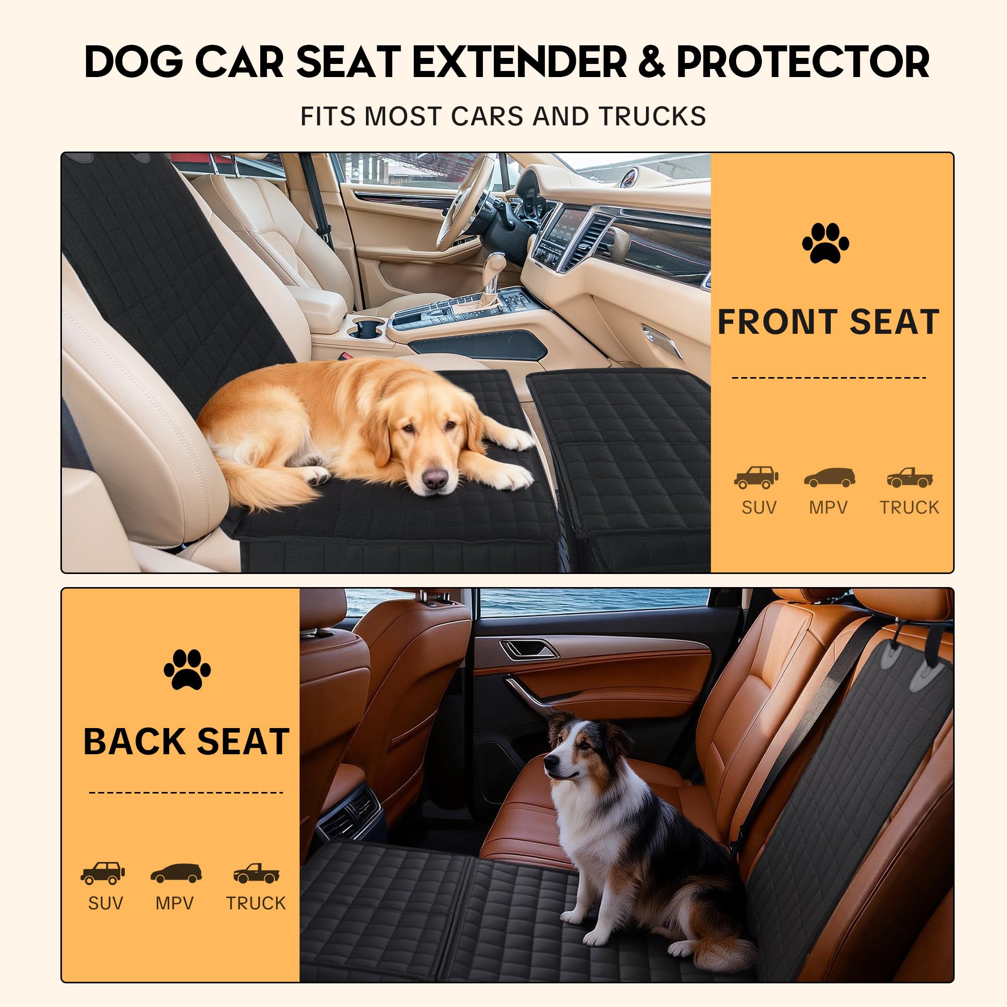 HOMBYS uso versátil para viajes con perros y organización del coche