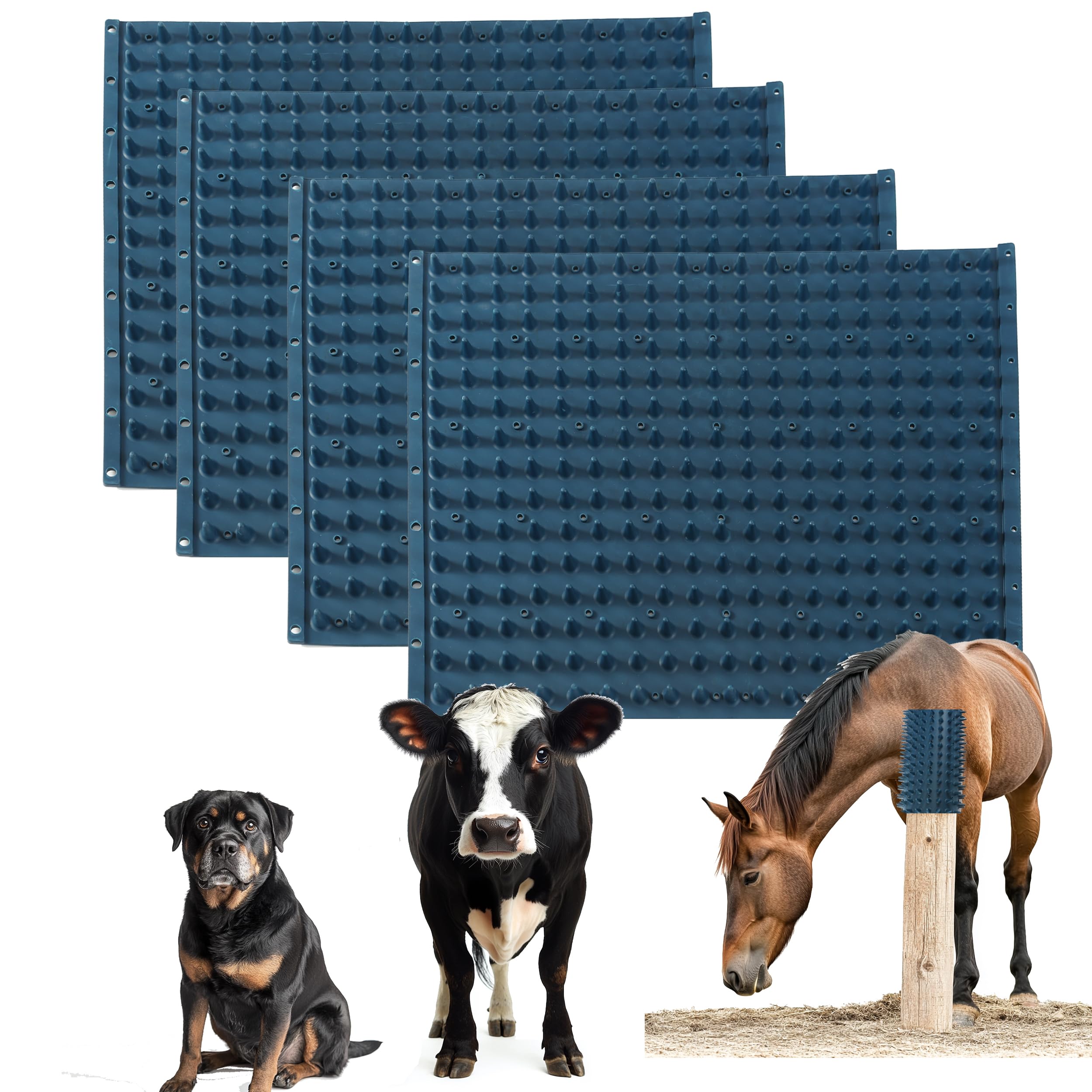 homcare almohadilla rasca para caballos con masaje suave y seguro