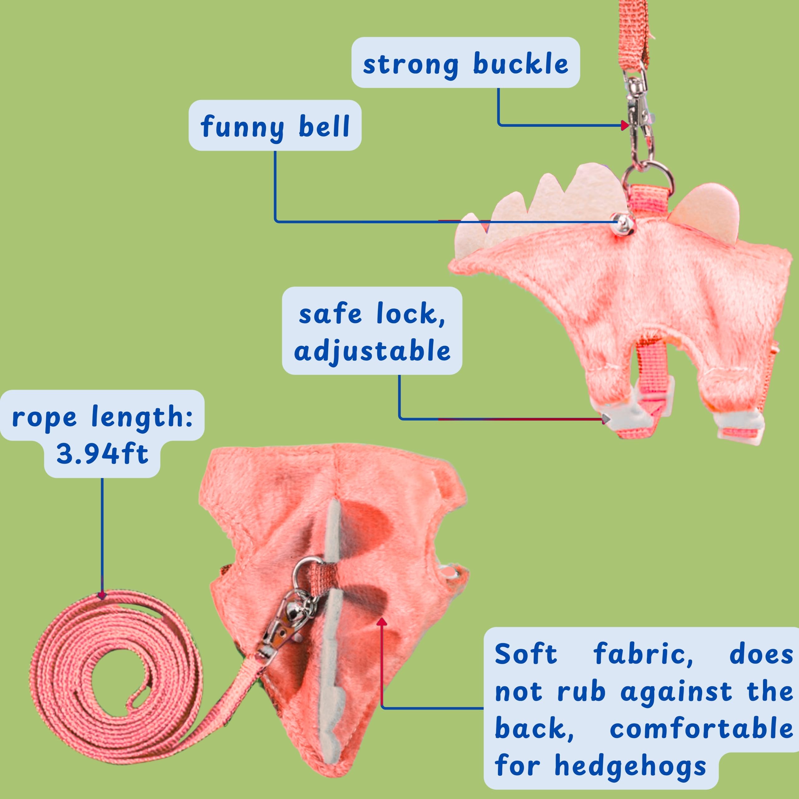 Homedy campana de seguridad y anillo D rosa localiza la mascota
