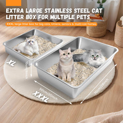 Homegroove caja de arena para gatos grandes con mucho espacio de movimiento.