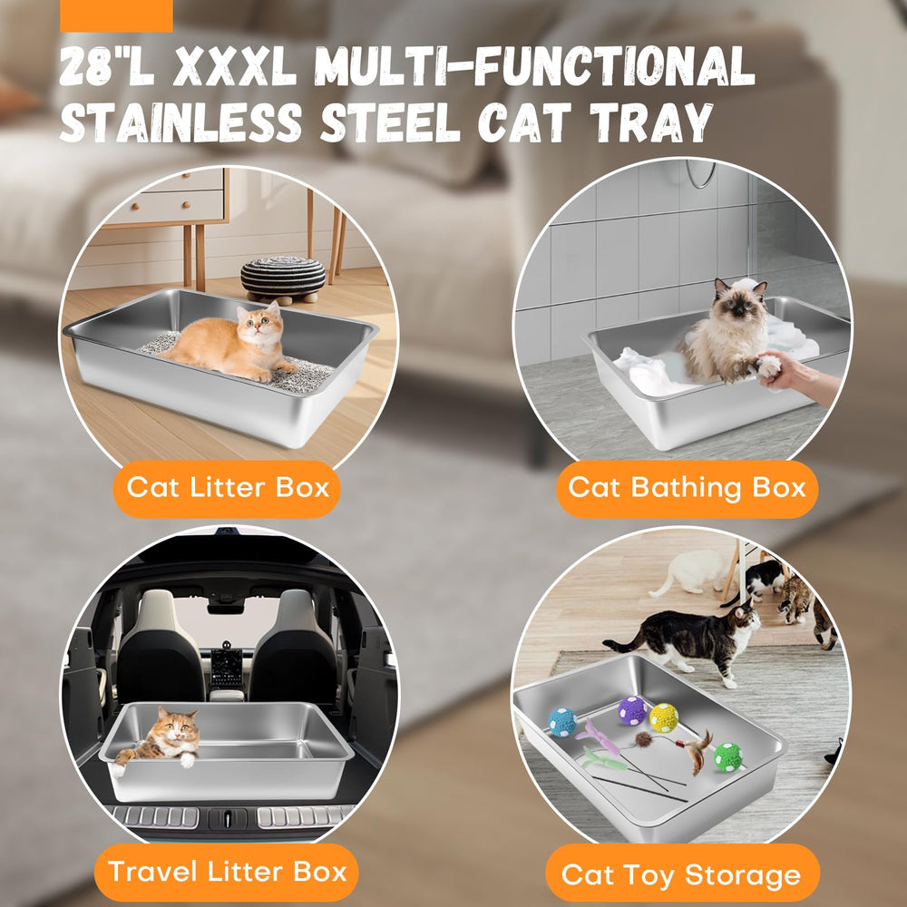 Homegroove caja de arena para uso interior, ideal para gatos senior.