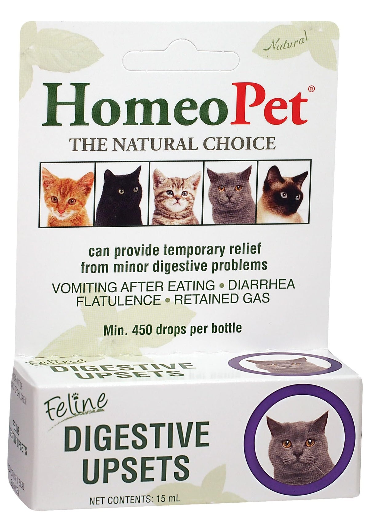HomeoPet: bote digestivo felino, apoyo suave para molestias digestivas menores.