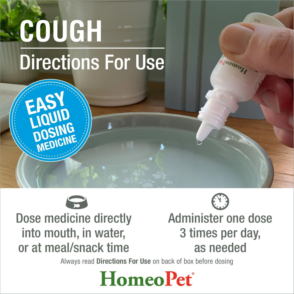 HomeoPet Cough: fórmula natural y segura para mascotas de todas las edades.