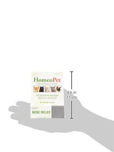 HomeoPet Nose Relief: dosis con comida para confort nasal durante la alimentación.
