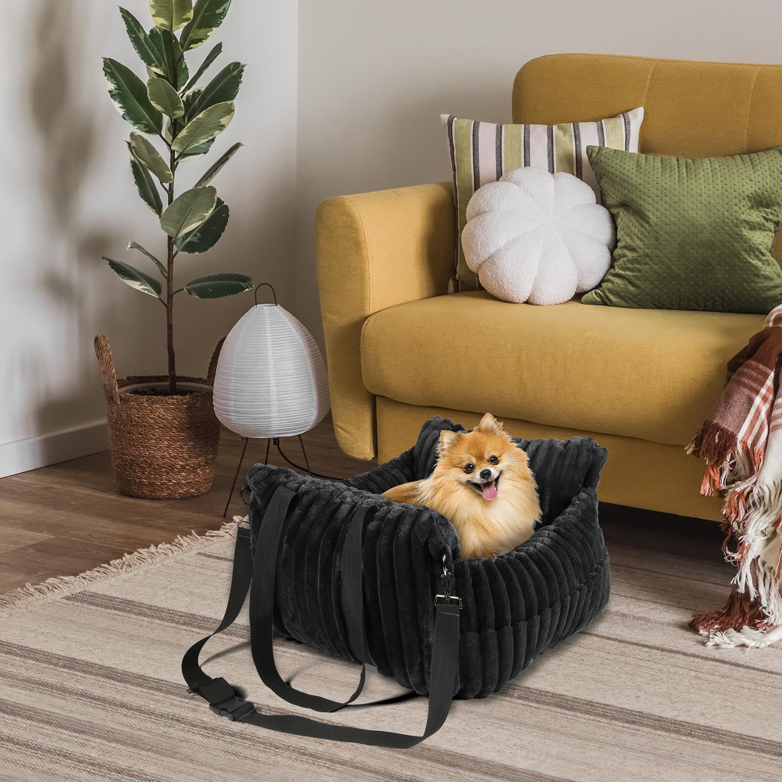 HOMLOVE Uso versátil como asiento seguro y cama de viaje para perros