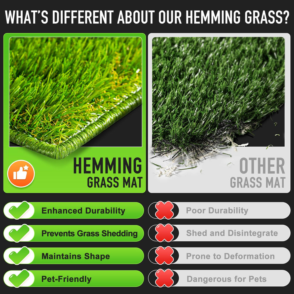 Hompet durable eco turf surface is soft and pet-friendly.